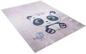 Covor pentru copii cu un motiv adorabil de panda Lăţime: 120 cm | Lungime: 170 cm