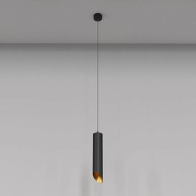 Pendul design tehnic Lipari negru, auriu