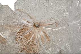 Aplică de perete aurie din sticlă Ibiscus – Mauro Ferretti