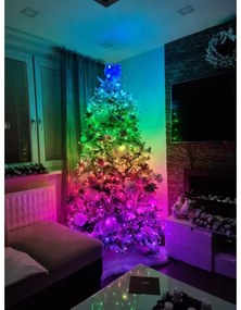 Luminițe LED colorate Twinkly pentru pomul de Crăciun 48m RGB 600LED