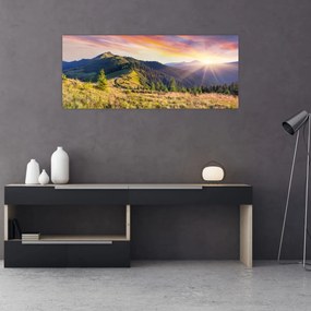 Tablou - Peisaj forestier (120x50 cm)