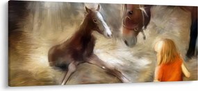 Tablou - Bine ai venit, căluțul mic (120x50 cm)