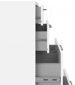 Dulap Modulo 89 x 40 x 113 cm, sertare, alb