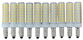 Set 10 × Becuri LED E14 – 12 W, Lumină Rece 6000 K, 220 V 💡