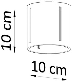 Plafonieră INEZ 1xG9/40W/230V gri