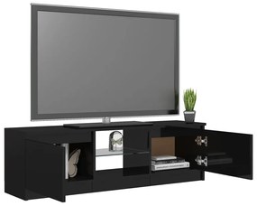 Comoda TV cu lumini LED, negru extralucios, 120x30x35,5 cm 1, negru foarte lucios, 120 x 30 x 35.5 cm