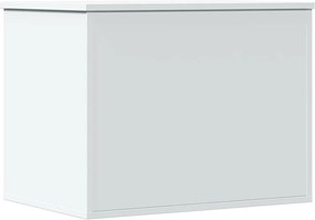 vidaXL Cutie de depozitare, alb, 60x42x46 cm, lemn prelucrat