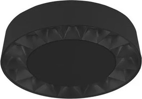 Plafoniera LED exterior moderna IP65 CONVEX negru D-17,6cm