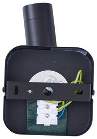 Spot modern de plafon negru rotund GU10 35mm rotativ și înclinabil - Kate