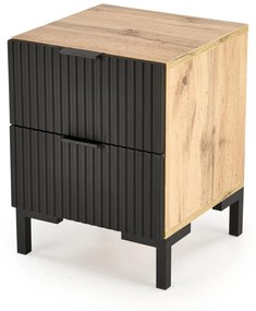 Noptieră Nelina (stejar craft + negru). 1092487