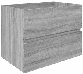 Dulap de chiuveta, sonoma gri, 60x38,5x45 cm, lemn prelucrat sonoma gri, Dulap pentru chiuveta, 1
