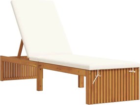 vidaXL Șezlong Ulei Natural 200 x 55 x 94 cm Lemn masiv de acacia