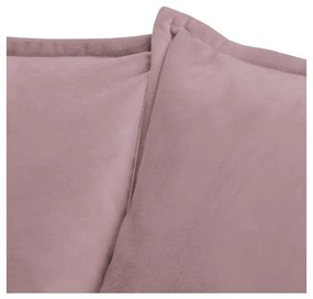 Canapea mov lavandă cu tapițerie din catifea 138 cm Juli – Ropez