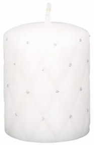 Lumânare decorativă Florencia, alb, 10 cm