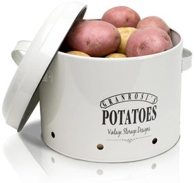 Idaho, doză pentru cartofi, placă de oțel emailat, aprox.27 × 21 × 23,5 cm (L × Î × A), inoxidabilă
