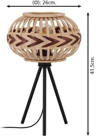 Eglo 43274 - Lampă de masă DONDARRION 1xE27/40W/230V