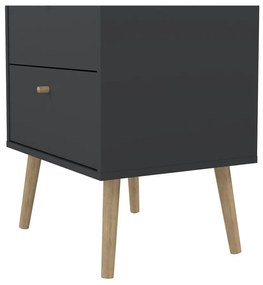 Comodă gri antracit înaltă 50x120 cm Bodo – Tvilum