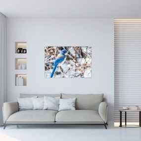 Tablou - Pasare de iarnă (90x60 cm)