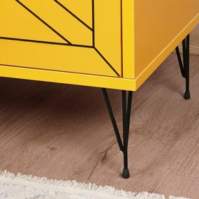 Măsuță de noptieră Luna Yellow