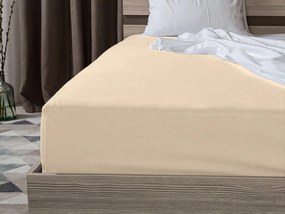 Cearsaf Jersey svetle bej 90 x 200 cm