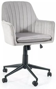 Scaun de birou Q-886 velvet gri deschis Blu03