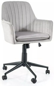 Scaun de birou Q-886 velvet gri deschis Blu03