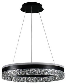 Lustră LED dimabilă pe cablu LED/80W/230V 3000-6500K negru + telecomandă