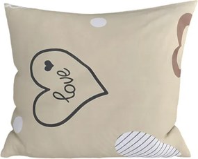 Husa de perna din bumbac DEAMON POLY 45x45 cm, bej