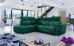 Canapea extensibila cu spatiu pentru depozitare, 260x102x210, Loreto L02, Eltap (Culoare: Verde / Kronos 19)