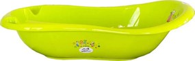 Cadita ergonomica pentru bebelusi si copii NOVOKIDS™ Little Bear, baita bebe, dimensiuni 100X50X25, suport anti alunecare, supapa scurgere, Verde