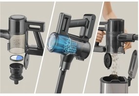 Sencor - Aspirator vertical fără fir 2în1 200W/2600 mAh negru