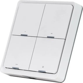 Retlux - Întrerupător inteligent cu 4 butoane 1xCR2430 alb
