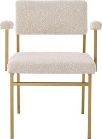 Scaun design LUX Dunmore boucle crem 114094 HZ