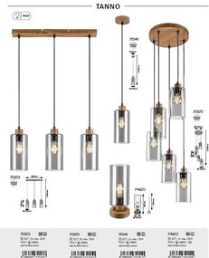 Lustra suspendata stil modern Tanno 3L