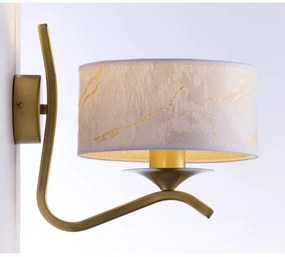 Jupiter 2111 - Aplică de perete KASZMIR 1xE27/15W/230V alb/auriu/decor de marmură