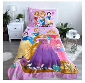 Lenjerie de pat pentru copii din bumbac pentru pat de o persoană 140x200 cm Princess – Jerry Fabrics