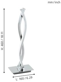 Eglo 96105 - Lampa de masa LED LASANA 2 2xLED/5W/230V