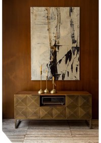 Comodă TV aurie din lemn de mango 40x60 cm Volan – Dutchbone