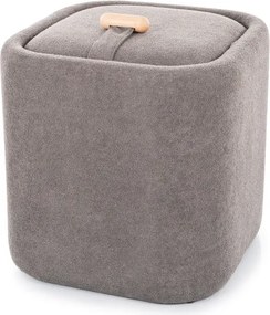 Taburet gri NAP cu spatiu de depozitare 37x37 cm