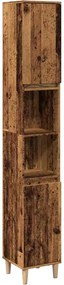 vidaXL Dulap de baie, lemn vechi, 30x30x190 cm, lemn prelucrat