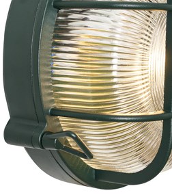 Lampă de exterior de perete și de plafon verde închis rotundă IP44 - Noutica