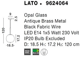 Lustra, Pendul modern Lato 18,5cm