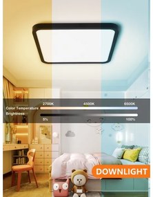 Immax NEO 07167-B40-LED RGBCCT Lampă dimabilă 50W/230V Wi-Fi Tuya negru+DO