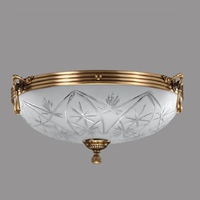 Plafoniera Elegante cu Diam 33 cm, Desing Clasic, Finisaj Bronz Antic - Bussy Lighting 3038-52-44