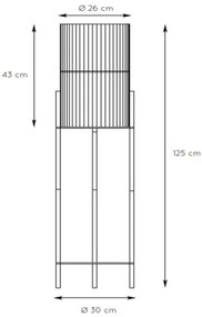 Lampadar Lucide 03740/01/72 JANTINE 1xE27/40W/230V