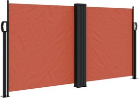 vidaXL Copertină laterală retractabilă, cărămiziu, 120x1200 cm