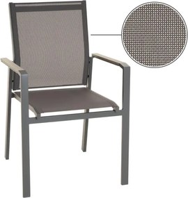 Set de scaune de grădină, gri, 90 x 56,5 x 59,5 cm, 4 b