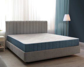 Saltea Ortopedica Bedora Arcuri Invelite Ice Touch Memory 180x200 cm, memory foam, cocos, moale/tare, 25 cm, fata vara/iarna, anatomica, ergonomica, husa antialergica