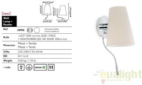 Aplica de perete cu reader LED LUPE 29996