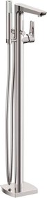 Baterie cada - dus freestanding Inter Ceramic finisaj crom lucios cu set de dus